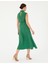 Kadın Yeşil Kolsuz Regular Fit Gömlek Elbise 50283652-VR054 4