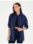 Kadın Lacivert Oversize Uzun Kollu Gömlek 50284899-VR033 1