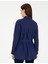 Kadın Lacivert Oversize Uzun Kollu Gömlek 50284899-VR033 5