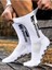 Tekno Trust Tekli Ithal Beyaz Tapedesing Anti Slip Socks 1