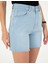 Kadın Açık Mavi Jean Bermuda Şort 50284156-VR003 5