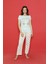 Mavi Kalp Desenli Kısa Kollu Pijama Takımı 4