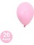 5 Inch Pastel Mini Pembe Balon 20 Adet 1