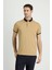 Polo Yaka Regular Fit Desenli Pamuklu Tişört 1