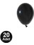 5 Inch Pastel Mini Siyah Balon 20 Adet 1