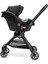 Pro 360 Derece Dönebilen Çift Yönlü Travel Sistem Bebek Arabası Black Grey 3