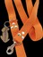 Köpek gezdirme tasması kalın metal kancalı pamuklu kolon turuncu genişlik:3cm kalınlık:3mm uzunluk:120cm dog leash B3-6 3
