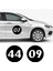 Kişiye Özel 2 Adet Numara Motosiklet Araba Oto Sticker 00099 3