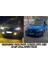 Renault Megane 2 2003-2008 Uyumlu Üniversal Mercekli Angel Sis Farı Metal Su Geçirmez 76 mm Turuncu Halkalı Gündüz Farı Angel Eyes 2 Adet 3