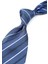 Mavi Çizgi Desen Italyan Ipek Kravat İK1638 2
