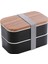 Bento Box Yeniden Kullanılabilir Mikrodalga Sızdırmaz Öğle Yemeği Konteyneri Balıkçılık Çalışması Için Siyah (Yurt Dışından) 1