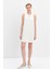 Beyaz Halter Yaka Mini Elbise 1