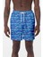 Erkek Havuz Deniz Desenli Şort 029 Mavi 1