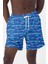 Erkek Havuz Deniz Desenli Şort 029 Mavi 2