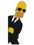 12 x 5 cm Simpson Homer Sticker Araba Laptop Oto Motor Sticker 1