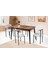 Yakamoz Alfa Mdf Mutfak Masa Sandalye Takımı 80X130 1