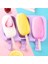 C Stili Dondurma Silikon Kalıp Magnum Kek Kalıbı Cakesicle Kalıbı Kendin Yap Buz Kalıbı Sevimli Karikatür Popsicle Soğutucular Kapaklı Buz Çubukları (Yurt Dışından) 2
