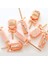 SH01101301 Set Stili Meibum 4 Boşluklu Meyve Suyu Küpü Tepsi Dondurma Kalıpları Yaz Silikon Dondurma Kalıpları ve 50 Ahşap Çubuk Mutfak Tatlı Araçları (Yurt Dışından) 2