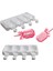 SH01101301 Set Stili Meibum 4 Boşluklu Meyve Suyu Küpü Tepsi Dondurma Kalıpları Yaz Silikon Dondurma Kalıpları ve 50 Ahşap Çubuk Mutfak Tatlı Araçları (Yurt Dışından) 3