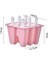 Pembe 6 Delikli Stil Silikon Dondurma Kalıbı Buz Küpü Tepsisi Popsicle Varil Yeniden Kullanılabilir Dondurma Kalıpları Setleri Yiyecek Dıy Aracı Çubuklu (Yurt Dışından) 1