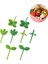 Yeşil Stil 8 Adet Meyve Çatalı Kürdan Yapraklar Plastik Dekorasyon Öğle Kutusu Bento Aksesuarları Küçük Salata Minik Çatal Mini Pasta Süsleri Çocuklar Için (Yurt Dışından) 5