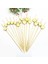 Sarı Yıldız Stili 12 cm Altın Şeftali Kalp Meyve Çatal Çubuklar Büfe Cupcake Topper Kokteyl Çatalı Düğün Festival Süslemeleri Doğum Günü Partisi (Yurt Dışından) 2