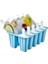 BLUE10 Stili Gıda Güvenli Silikon Dondurma Kalıpları 4 Hücreli Dondurulmuş Buz Kalıpları Popsicle Yapıcı Kendi Yapımı Dondurucu Şeker Kalıbı Ücretsiz Çubuklarla (Yurt Dışından) 1