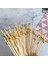 Yeşil Stil Boncuklu Yiyecek Şişleri Tatlı Büfesi Meyve Salatası Çatal Pasta Muffin Parti Sebzeli Çubuklar Kokteyl Kürdanlar Pasta Işareti JUN05 (Yurt Dışından) 4