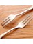 No.4 Tarzı Parti Veya Restoran Için 1 Adet Paslanmaz Çelik Meyve Çatal Seti Metal Üç Dişli Yemek Pasta Tatlı Çatal Seti (Yurt Dışından) 3