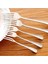 No.4 Tarzı Parti Veya Restoran Için 1 Adet Paslanmaz Çelik Meyve Çatal Seti Metal Üç Dişli Yemek Pasta Tatlı Çatal Seti (Yurt Dışından) 4