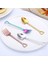 Çatal-Rosegold Tarzı Yaratıcı Tatlı Kaşığı Paslanmaz Çelik Kahve Karıştırma Kaşığı Kürek Çatal Meyve Çatalı Gül Altın Paslanmaz Çelik Meyve Çatalı (Yurt Dışından) 5
