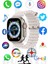 Tekno Trust Gümüş Iphone 11 Pro Max Uyumlu Akıllı Saat Watch 8 Ultra 49MM Konuşma Özellikli Amoled Ekran 300-40 1