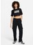 Siyah Kadın Bisiklet Yaka T-Shirt FZ4635-010-W Nsw Crop Tee Gls Beden: M 2