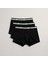 Slim-Fit Erkek Siyah 3'lü Boxer Seti 2
