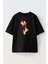 Unisex Siyah Oversize Pamuk Safinaz Temel Reis Aşk Baskılı Örme T-Shirt 1