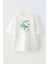 Unisex Beyaz Oversize Pamuk Thresh Lol Baskılı Örme T-Shirt 1