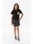 Fitilli Cepli Bisiklet Yaka Kız Çocuk T-Shirt 1