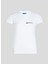 Yuvarlak Yaka Düz Beyaz Kadın T-Shirt 241J1700 1