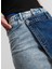 Yüksek Bel Mavi Kadın Denim Etek 241J1200 2