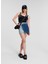 Yüksek Bel Mavi Kadın Denim Etek 241J1200 3