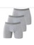 Erkek Gri Likralı Boxer 3 Lü Paket 3