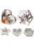 F039 Tarzı 3D Beş Yıldız Altıgen Sekizgen Diy Kristal Epoksi Kalıp Takı Kolye Dekorasyon Çikolata Jöle Kil Sabun Mum Reçine Kalıp (Yurt Dışından) 2