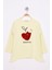 Toontoy Kız Çocuk Pullu Kalp Nakışlı Tişört 1