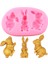 CD416 Tarzı Paskalya Yumurtası Tavşan Silikon Kalıp Dıy Tavşan Kulaklar Cupcake Topper Fondan Kek Dekorasyon Araçları Çikolata Gumpaste Şeker Reçine Kalıp (Yurt Dışından) 5