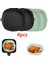 Gri Tarzı Hava Fritöz Tava Silikon Sepet Airfryer Fırın Pişirme Silikon Tepsi Yeniden Kullanılabilir Airfryer Pot Tava Astar Kalıp Pizza Kızarmış Tavuk (Yurt Dışından) 1