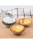 No.10 Stili Yeniden Kullanılabilir Gümüş Paslanmaz Çelik Cupcake Yumurta Tart Kalıp Kurabiye Puding Kalıp Yapışmaz Kek Yumurta Pişirme Kalıp Pasta Araçları (Yurt Dışından) 2
