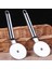 B-2pcs Tarzı Paslanmaz Çelik Pizza Tek Tekerlek Kesme Aletleri Çapı 6.5 cm Ev Pizza Bıçağı Kek Araçları Waffle Çerezler Için Tekerlek Kullanımı (Yurt Dışından) 3