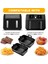 Siyah Stil Licone Airfryer Pot Hava Fritöz Aksesuarları Fırın Fırın Tepsisi Kızarmış Pizza Tavuk Sepeti Mat Izgara Tavası Mutfak Aksesuarları (Yurt Dışından) 4