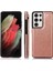 Kart ile Samsung Galaxy S21 Ultra Çift Manyetik Toka Için Cüzdan Kılıf (Yurt Dışından) 5