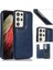 Kart ile Samsung Galaxy S21 Ultra Çift Manyetik Toka Için Cüzdan Kılıf (Yurt Dışından) 1